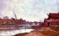 Boudin, Eugene - Bridge on the River Touques at Deauville